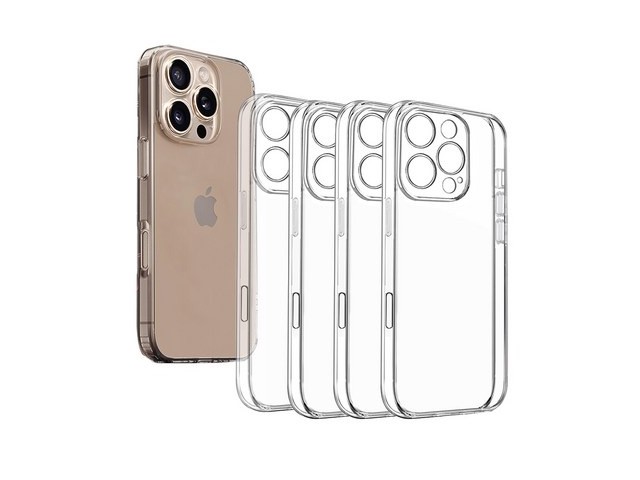 [아이폰16프로 투명케이스] 놓치지 마세요 아이엔조이 슬림 카메라 보호 젤리 투명 케이스 4개